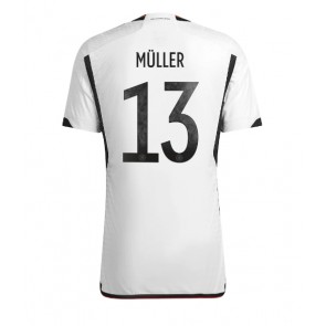 Tyskland Thomas Muller #13 Replika Hjemmebanetrøje VM 2022 Kortærmet